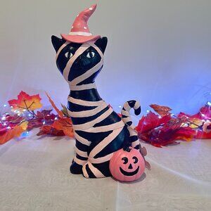 Halloween Goblin & Ghoul 8" Resin Cat Mummy